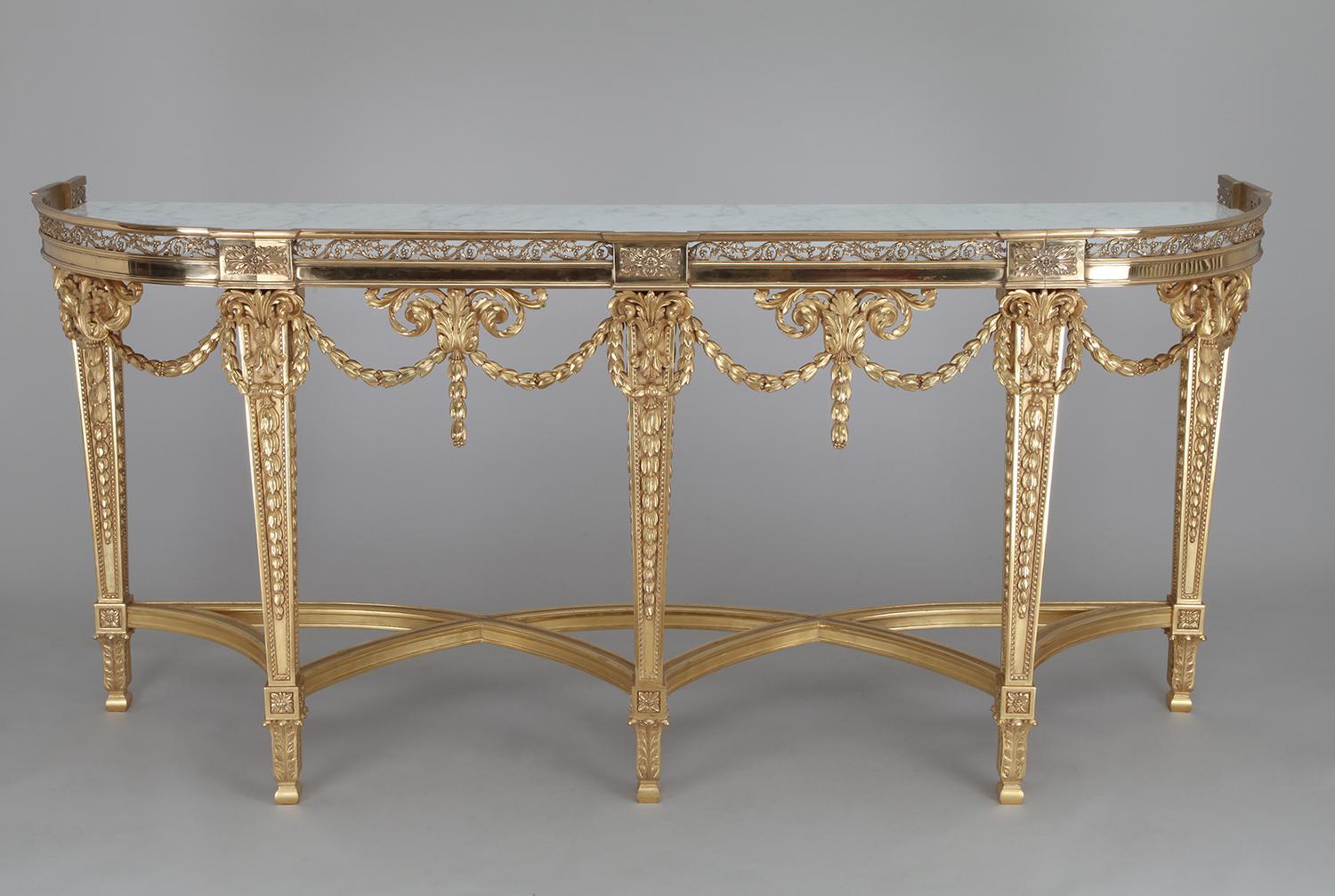 5 foot console table LOUIS XVI