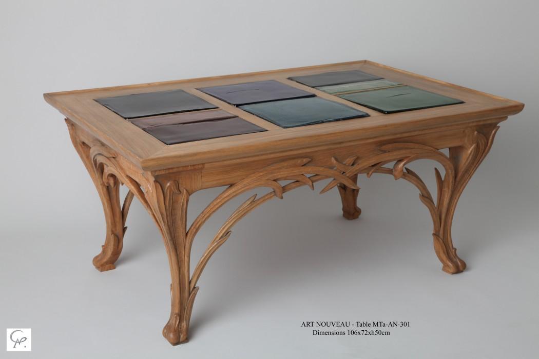 Table basse art nouveau